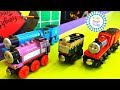 Thomas the Train Downhill Train Races | Diesels VS Steamies Railway Mystery Wheel Challenge