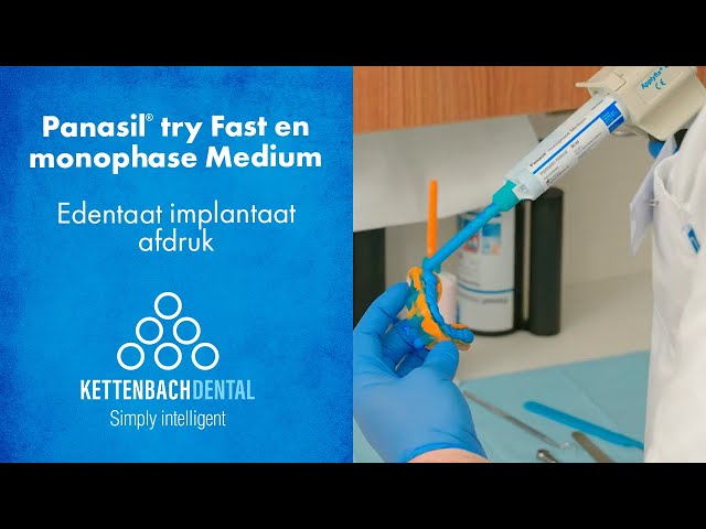 Edentaat implantaat afdruk met Panasil® monophase Medium.