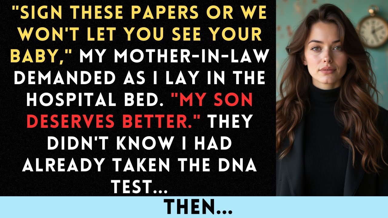 Семья моего мужа заставила меня подписать документы о разводе, когда я была в родах. Девять месяц...