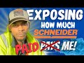 Schneider new driver pay #EXPOSED! Is it a good starter company? Pros & Cons as a company driver