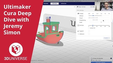 Ultimaker Cura Deep Dive with Jeremy Simon (3D Universe)