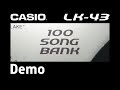 Casio LK 43 Song Bank Demonstration
