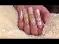 Glitterbels Acrylic Nail Tutorial💅🏻How To Colourblock With Acrylic💅🏻How To Do One Stroke Flowers