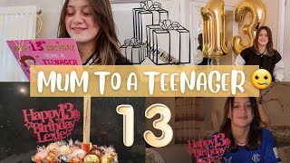 I HAVE A TEENAGER! OPENING PRESENTS | LEXIES 13TH BIRTHDAY | BIRTHDAY VLOG