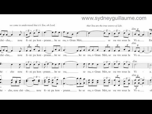 Te Deum by Sydney Guillaume {score video} - SATB Chorus divisi class=