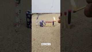 matchstick Fireracker U0026 Chitput Bom Experiment shorts magic fire fireworks raja magic art