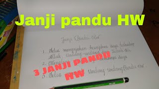 Teks janji pandu HW_isi janji HW