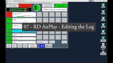 Rivendell Training 07 - RD AirPlay - Editing the Log