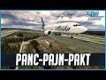 Msfs live  real world alaska airlines ops  pmdg 737700  anchorage juneau  ketchikan