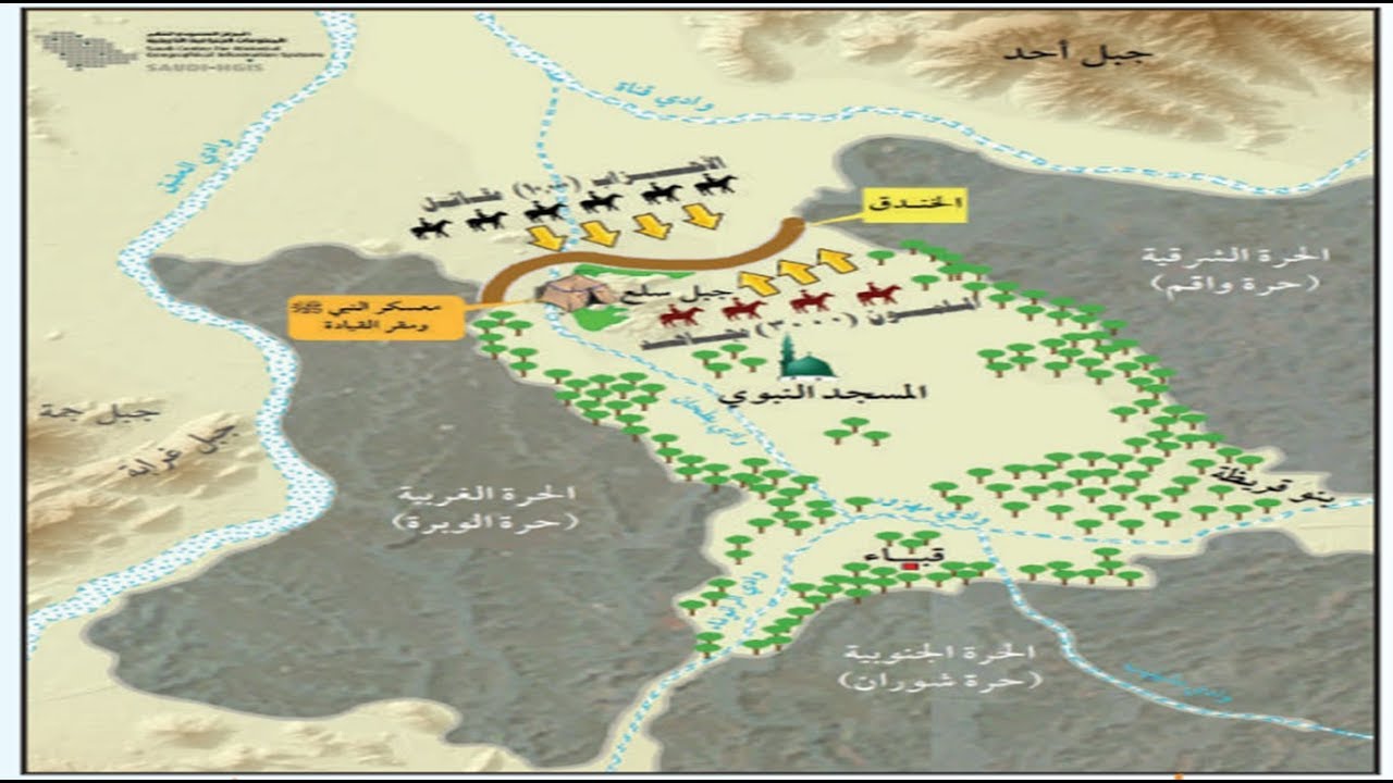 مخطط غزوة الخندق