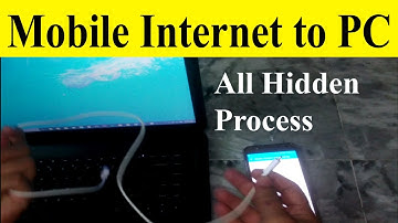 How to connect internet from mobile to computer via usb tethering।। Bluetooth।। Hotspot