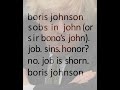 Anagram Poem: Boris Johnson