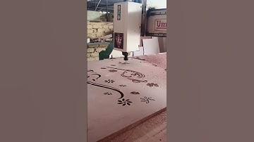 MDF board cutting on cnc router