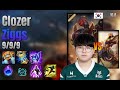 Clozer Mid Ziggs vs Azir lol KR solo rank Full Game 16.8 | 클로저 직스 vs 아지르
