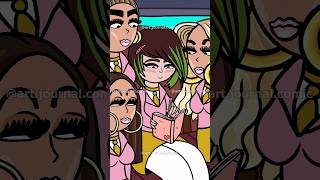POV: the popular girls notice your drawing on the bus (high school animation)