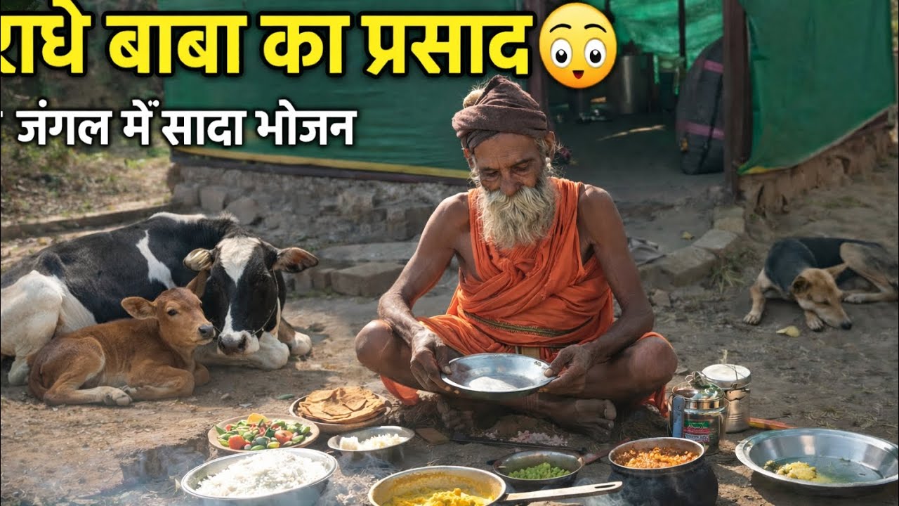 राधे बाबा ने बनाई स्वादिष्ट पतंजलि भोजनप्रसाद