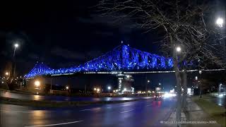 Illumination du pont Jacques Cartier - Le spectacle de l’heure