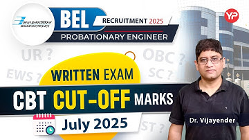 BEL Probationary Engineer CBT (written) cut off marks held May 2025 Mechanical & Electronics