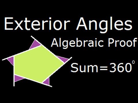 Exterior Or External Angles Of A Polygon And Sum Of Exterior Angles (Derivation)