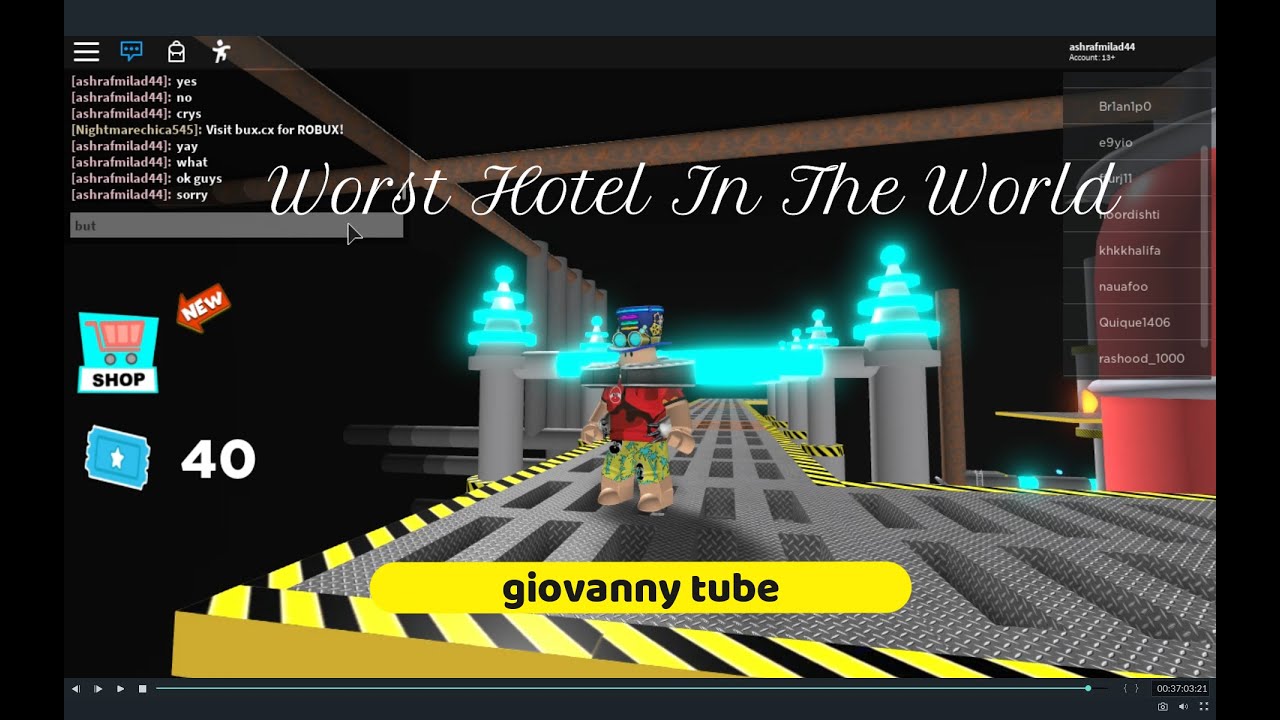 Worst Hotel In The World Roblox Youtube