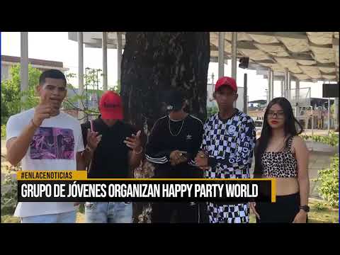 Grupo de jóvenes organiza happy party world