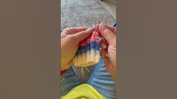 First time trying to knit socks 🧦! So far so 👍 #sockmonster