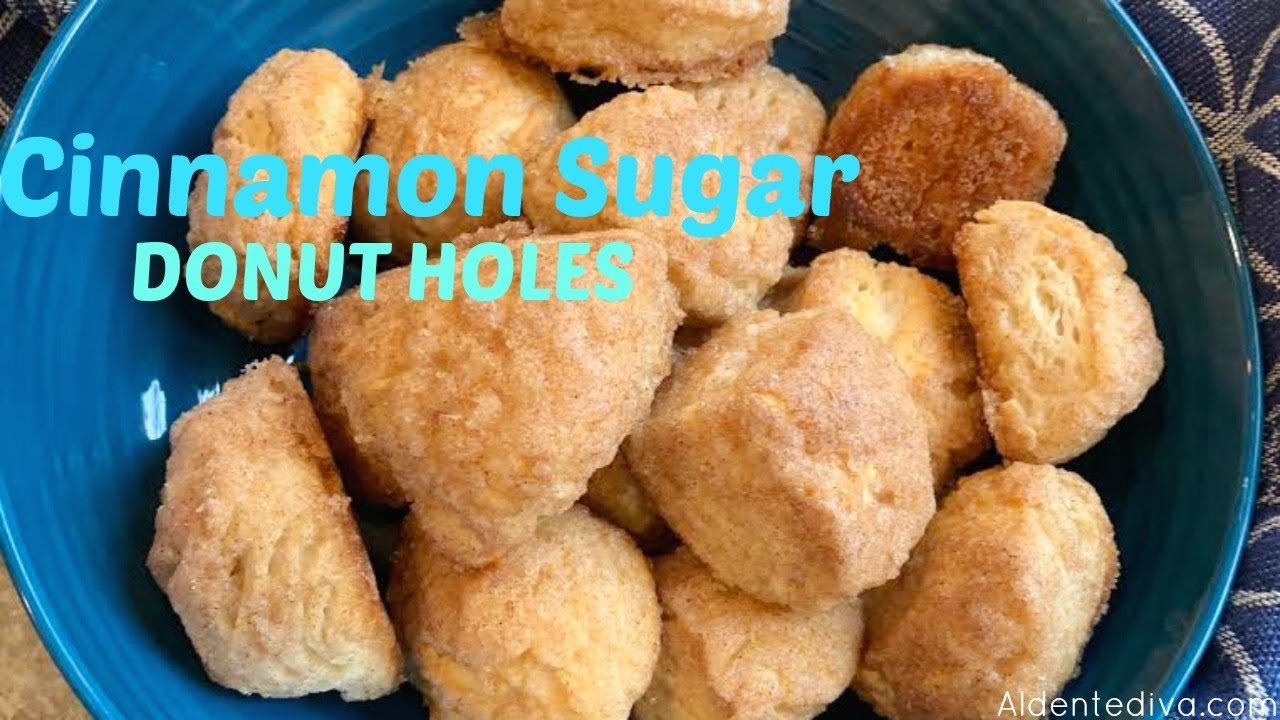 Cinnamon Sugar Donut Holes Pillsbury Biscuit Recipe YouTube