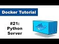 Docker Tutorial 21: Python server with docker-compose