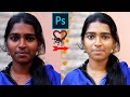 Photo face cleaning photoshop tutorials  skin retouching technique  kannada tutorial  guru