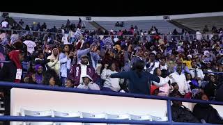 JSU Fans Sing "He's An on Time God" at Football Game