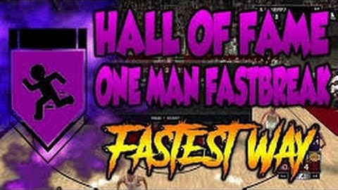 How to get one man fastbreak hall of fame badge ?!?!? (2K17)