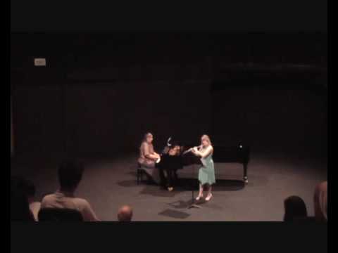 Copland Duo for Flute and Piano Mvms 2 and 3