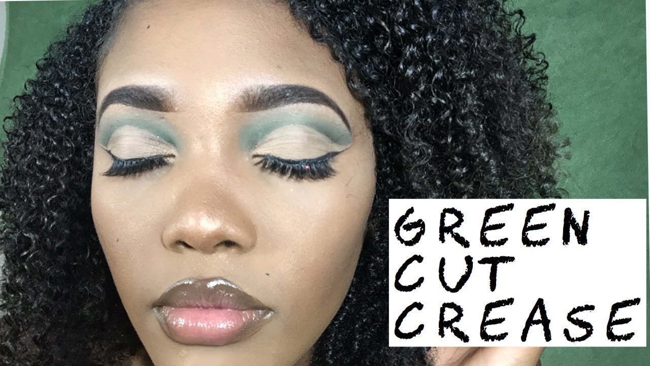 EASY AFFORDABLE MAKEUP/ GREEN CUT CREASE FOR HOODED EYES / MORPHE 35B DUPE/ Drugstore Makeup