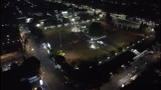 Alun-alun Kabupaten Batang, Jawa Tengah, Indonesia (Aerial Malam Hari) | 20 Mei 2023
