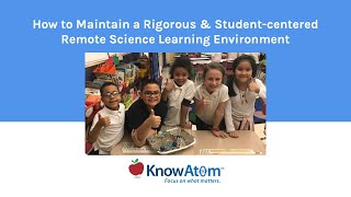 How to Maintain a Rigorous and Student-Centered Remote Science Learning Environment