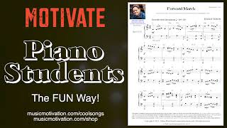Forward March by Jerald Simon - Fun Intermediate level Piano Music for Piano Students