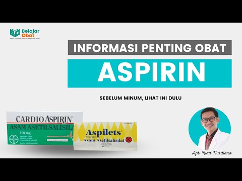 Video: Apakah aspirin menghambat fungsi trombosit?