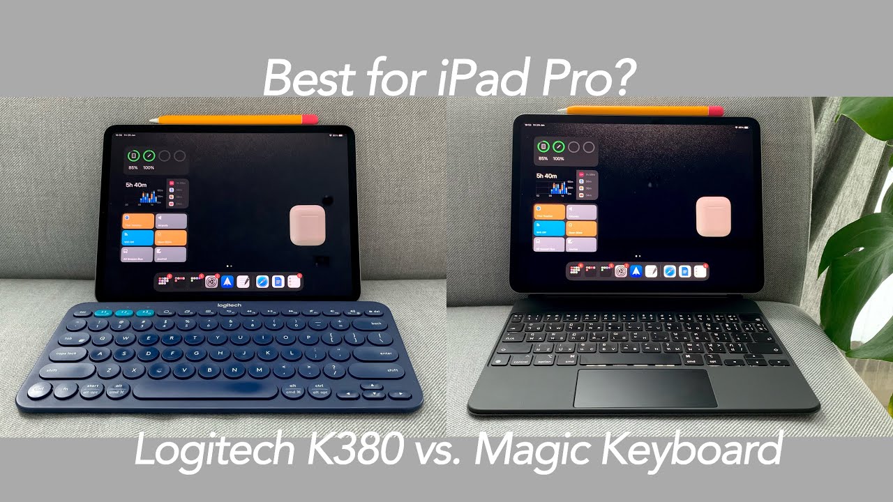 Best keyboard for the iPad? Magic Keyboard vs. Logitech K380 - YouTube