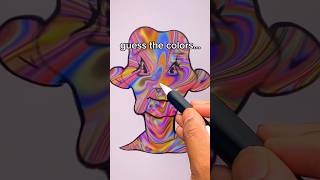 Guess The RANDOM Colors For My Drawing…(WILD Results) 🤔🌈🎨 #shorts #artchallenge #drawing