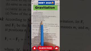 Gravitation | NCERT Physics question practice | #neet #neet2024 #biology #physicswallah  #physics