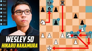 Wesley So *CRUSHED* Hikaru Nakamura with 5 Great Moves - Global Championship Finals 2022