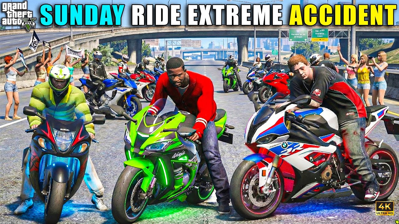 GTA 5 : GOING WO LEH LADKAH IN SNOW FALL WITH SUZUKI HAYABUSA AND NINJA H2 JIMMY AND MICHAEL OMG!