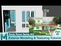 House Exterior Modeling Tutorial (Part 2) in Autodesk Maya 2017 | 3D for Beginners Series #42