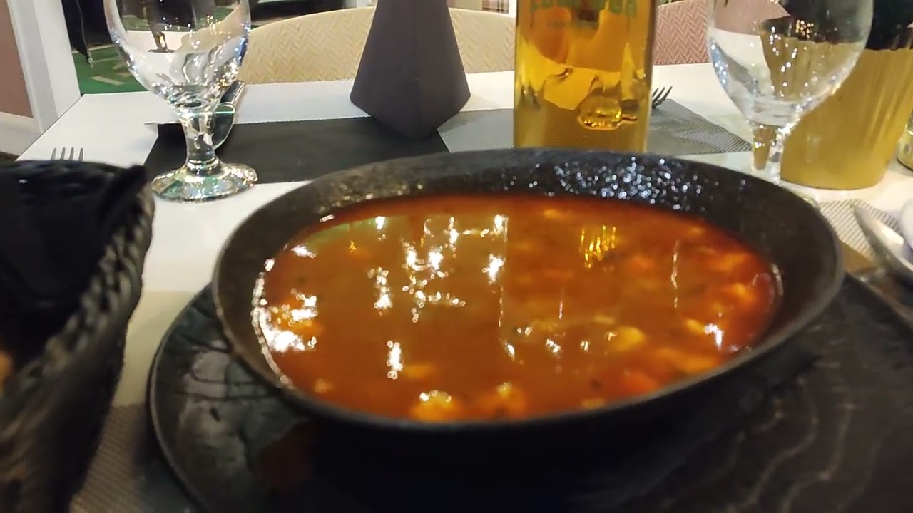Hungarian goulash and beer 15euros