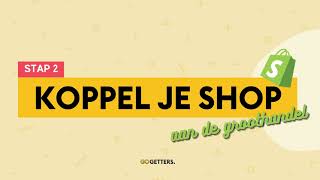 Stap 2: koppel je webshop aan de groothandel - Dropshipping App GOGETTERS.