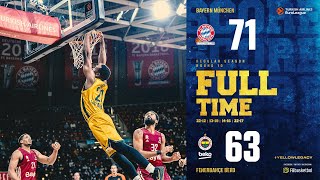 Bayern Müni̇h 71-63 Fenerbahçe Beko Euroleague 10. Hafta Maçi Geni̇ş Özeti̇