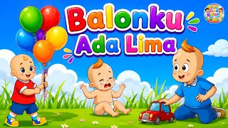 Balonku Ada Lima 🎈 Lagu Anak Indonesia Populer | Belajar Warna untuk Balita & Anak TK