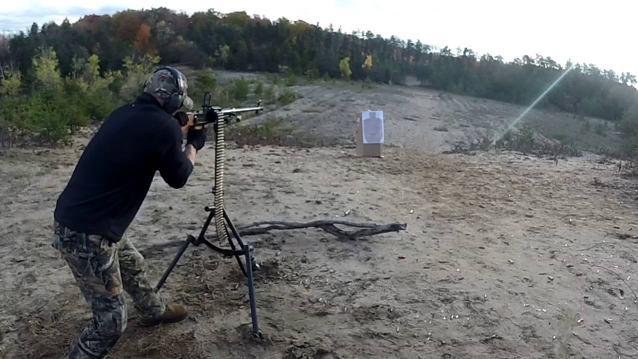 UK vz. 59 Belt Fed Machine Gun on Tripod - 7.62x54r full autos