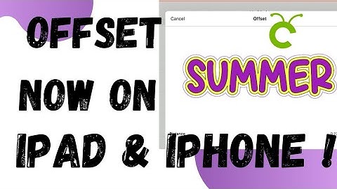 Cricut Design Space: Offset now available on iPhone and iPad!