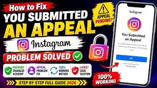 ✅ How to Fix You Submitted an Appeal on Instagram 2026 | Appeal Submitted Problem Solved